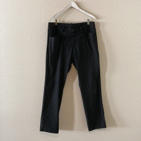 Lululemon Mission Pant Black  Waist 36 - Picture 3 of 12